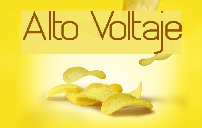 Alto Voltaje Font examples