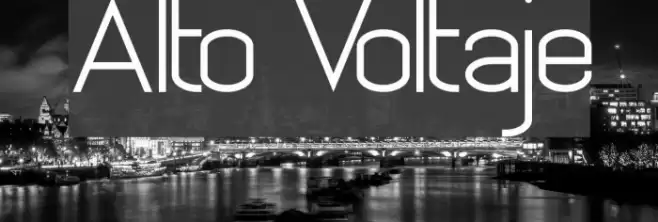 Alto Voltaje Font examples