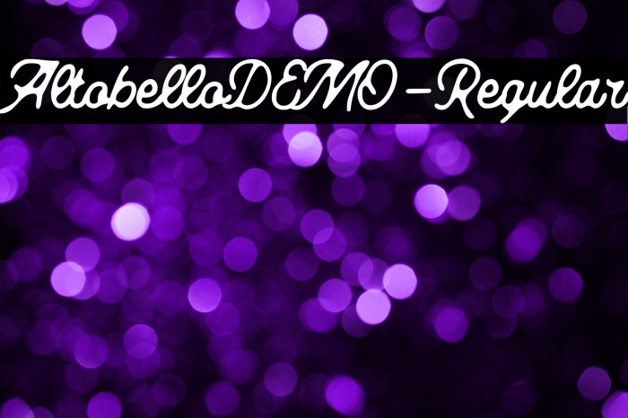 AltobelloDEMO-Regular Example 2