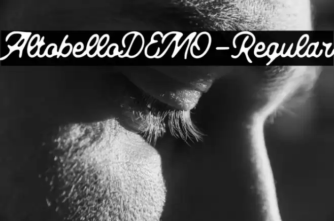 AltobelloDEMO-Regular Font examples