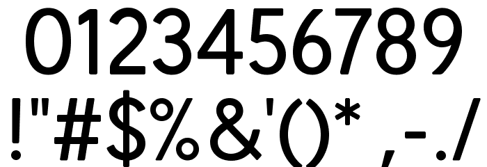 Altona Sans Regular Font OTHER CHARS