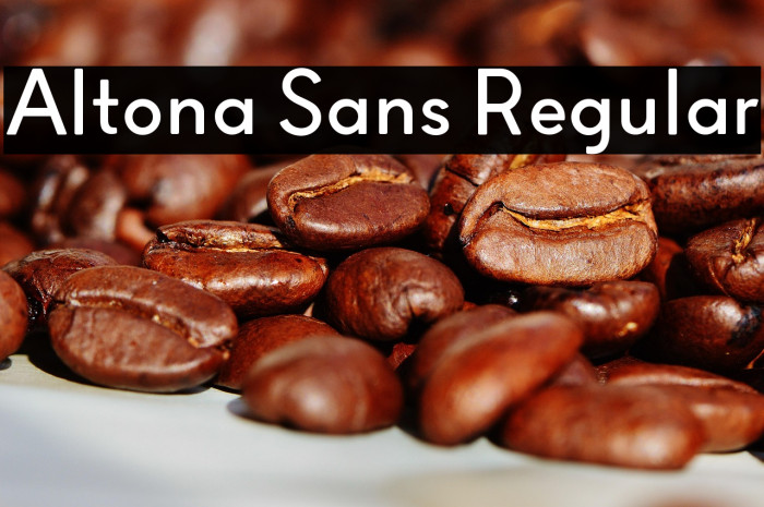 Altona Sans Regular Example 2
