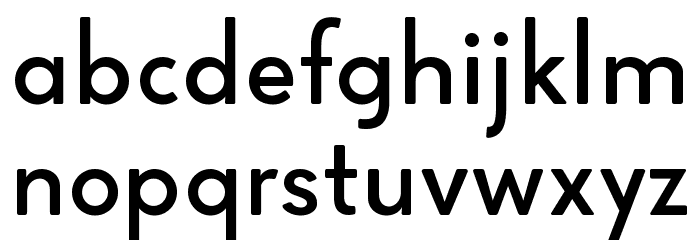 Altona Sans Regular Font LOWERCASE