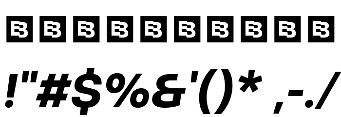 Altone Trial Bold Oblique Font OTHER CHARS