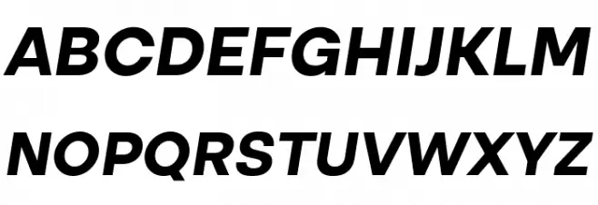 Altone Trial Bold Oblique フォント 大文字