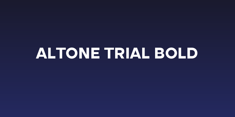 Altone Trial Bold Social Header