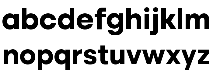 Altone Trial Bold Font LOWERCASE