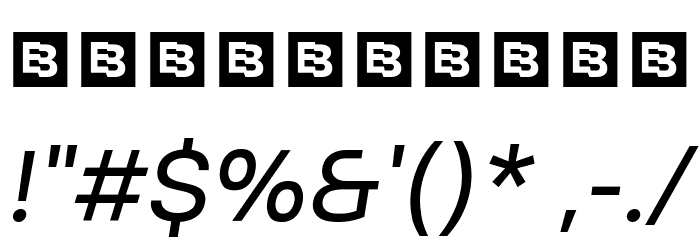 Altone Trial Oblique Font OTHER CHARS