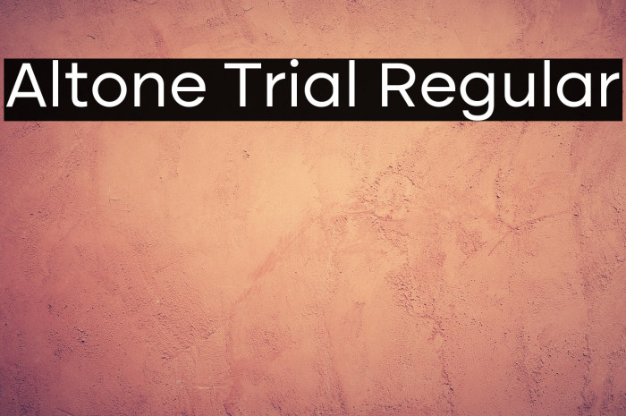 Altone Trial Regular Example 2