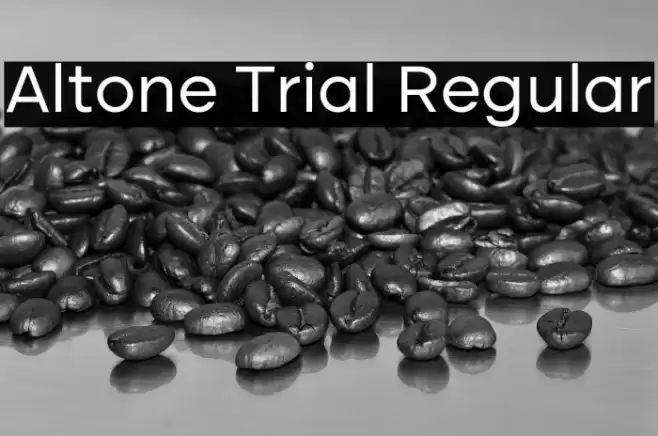 Altone Trial Regular Font examples