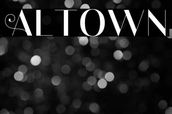 Altown Font examples