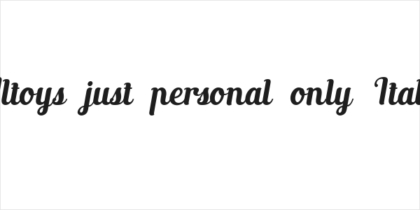 Altoys just personal only Italic Logo