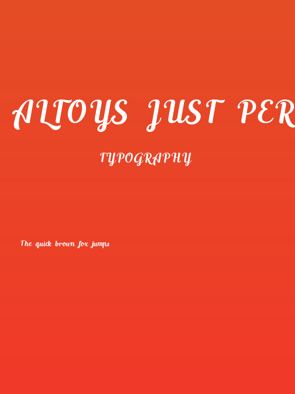 Altoys just personal only Italic Poster