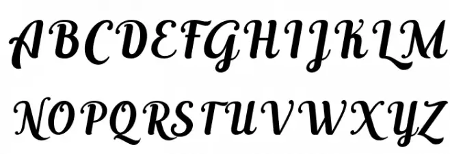 Altoysjustpersonalonly-Italic Caratteri MAIUSCOLE