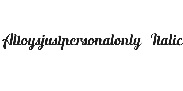 Altoysjustpersonalonly-Italic Logo