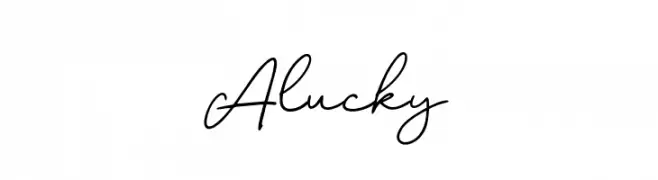 Alucky  नि: शुल्क फ़ॉन्ट्स डाउनलोड