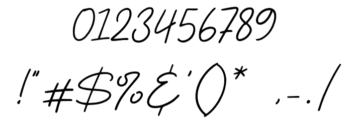 Alucky Schriftart Anderer Schreiben