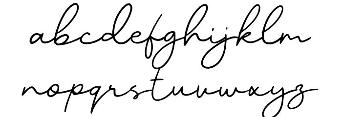 Alucky Schriftart Kleinbuchstaben