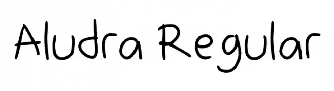 Aludra Regular خط
