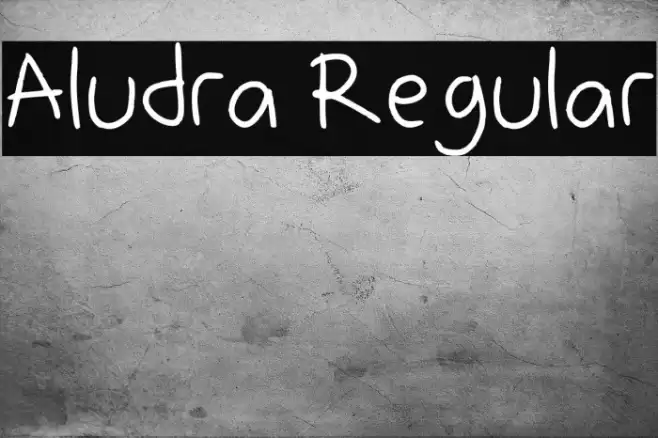 Aludra Regular Font examples
