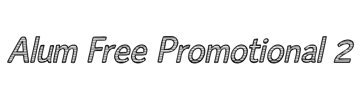Alum Free Promotional 2 Font