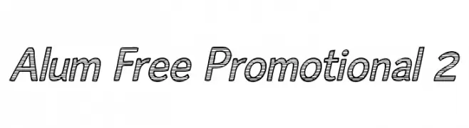 Alum Free Promotional 2  नि: शुल्क फ़ॉन्ट्स डाउनलोड