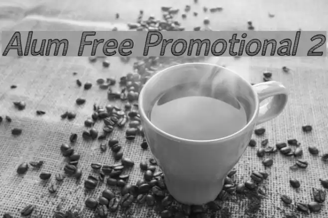 Alum Free Promotional 2 Font examples