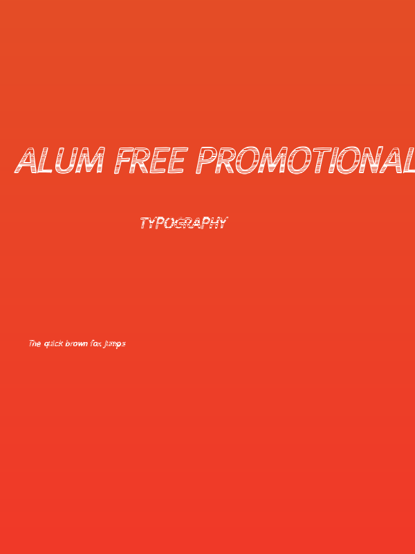 Alum Free Promotional 2 Poster