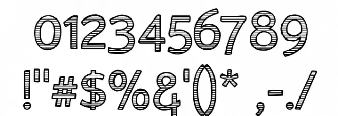 AlumFreePromotional Font OTHER CHARS