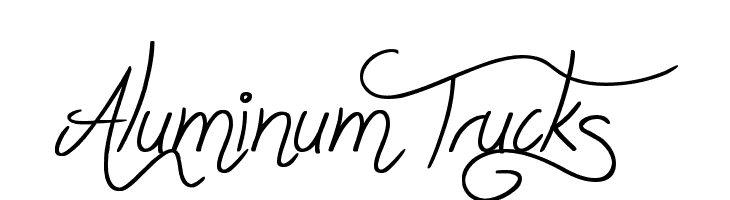 Aluminum Trucks Font