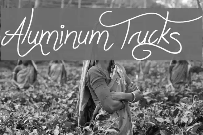 Aluminum Trucks Font examples