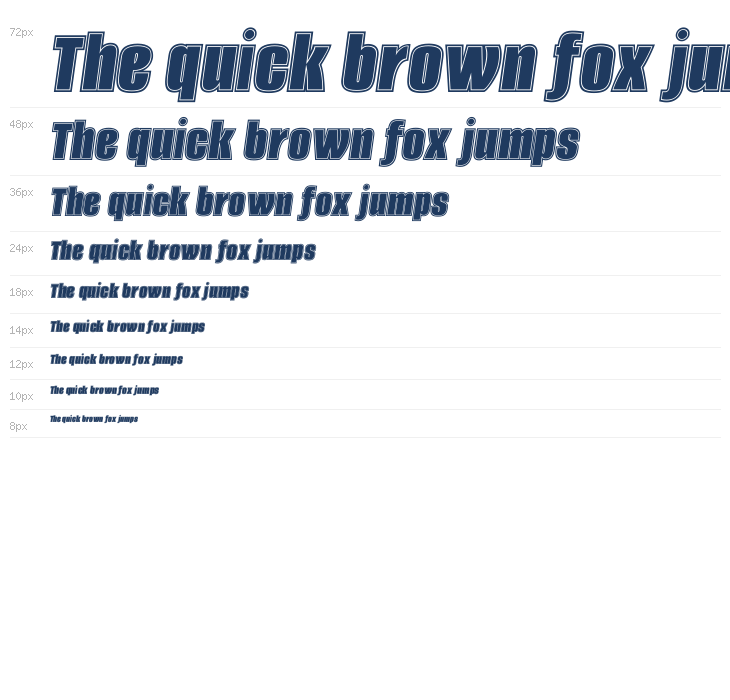 Alumni Sans Collegiate One Italic Waterfall