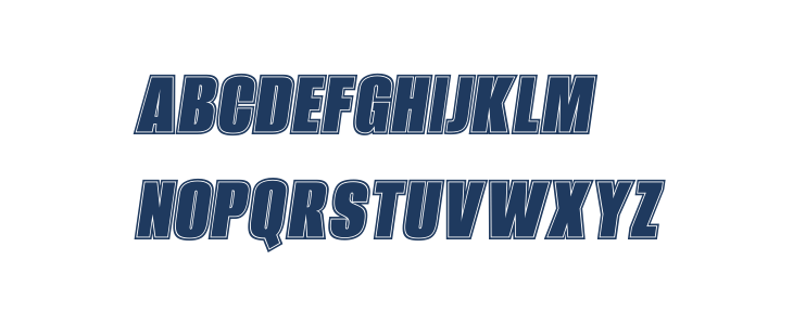 Alumni Sans Collegiate One SC Italic Uppercase