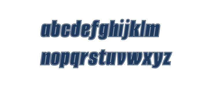 Alumni Sans Collegiate One SC Italic Lowercase
