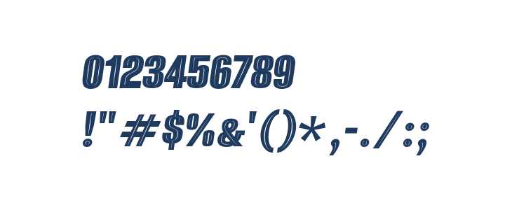 Alumni Sans Inline One Italic Other Characters