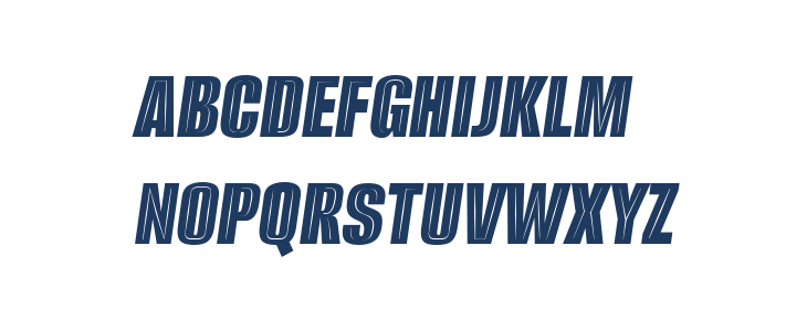Alumni Sans Inline One Italic Uppercase