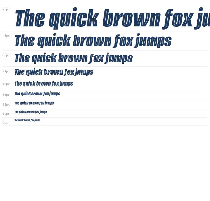 Alumni Sans Inline One Italic Waterfall