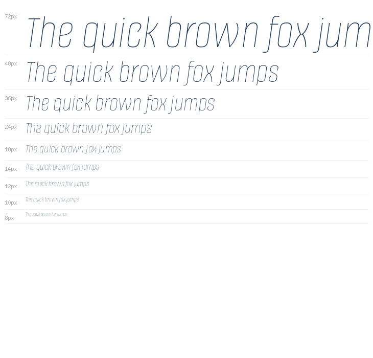 Alumni Sans Pinstripe Italic Waterfall