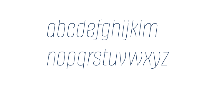 Alumni Sans Pinstripe Italic Lowercase