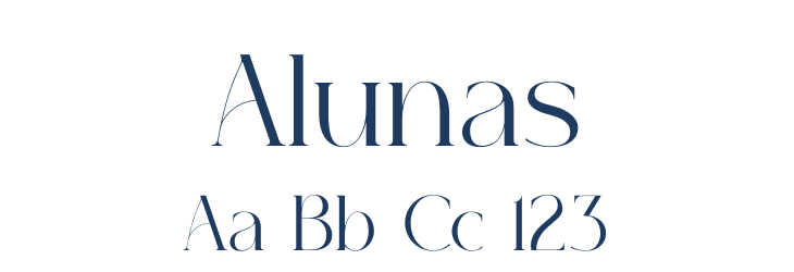 Alunas Font Preview