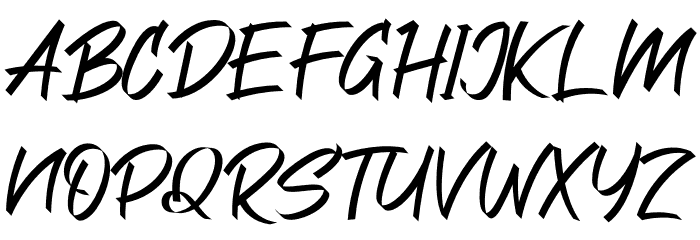 AlungCimori Font UPPERCASE