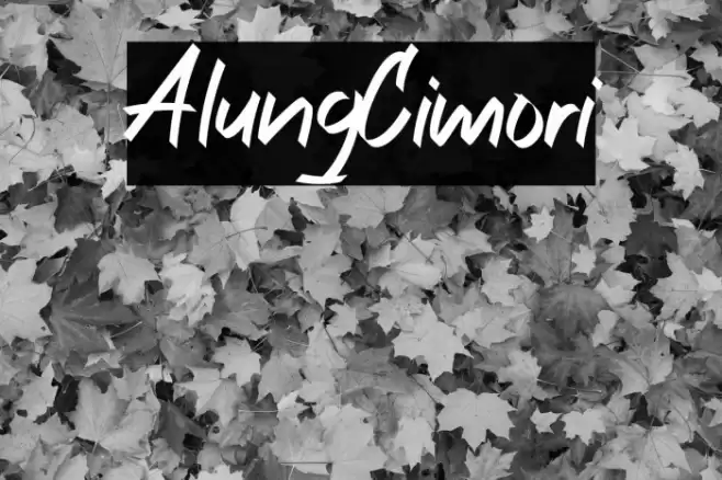 AlungCimori फ़ॉन्ट examples