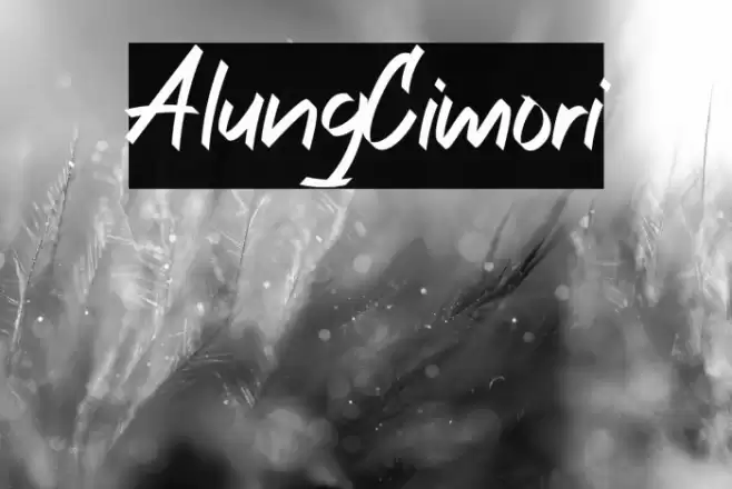 AlungCimori फ़ॉन्ट examples