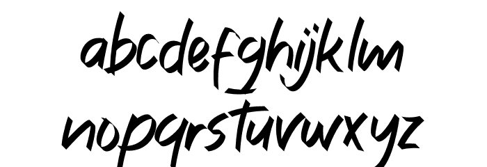 AlungCimori Font LOWERCASE
