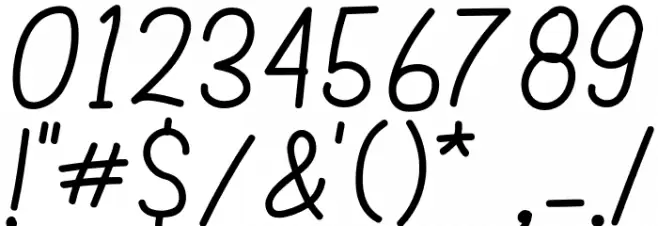 Aluria-Regular Font OTHER CHARS