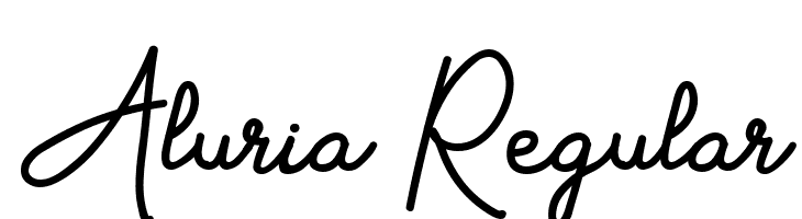 Aluria Regular  免费字体下载