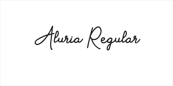 Aluria Regular Logo