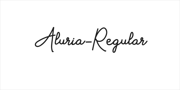 Aluria-Regular Logo