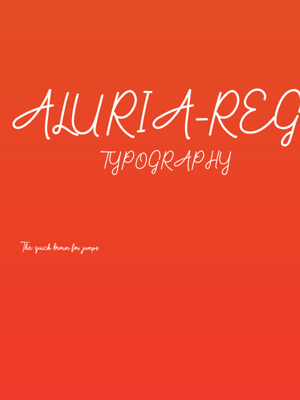 Aluria-Regular Poster