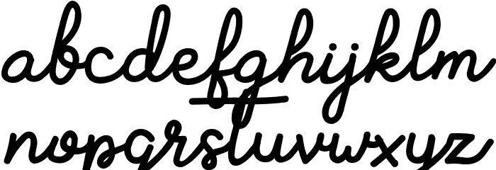 Aluria-Regular Font LOWERCASE